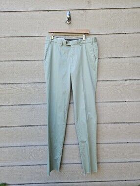 NWT Hiltl Dante chino pants light green size 36/38